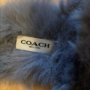 NWOT Coach Fuzzy Slippers